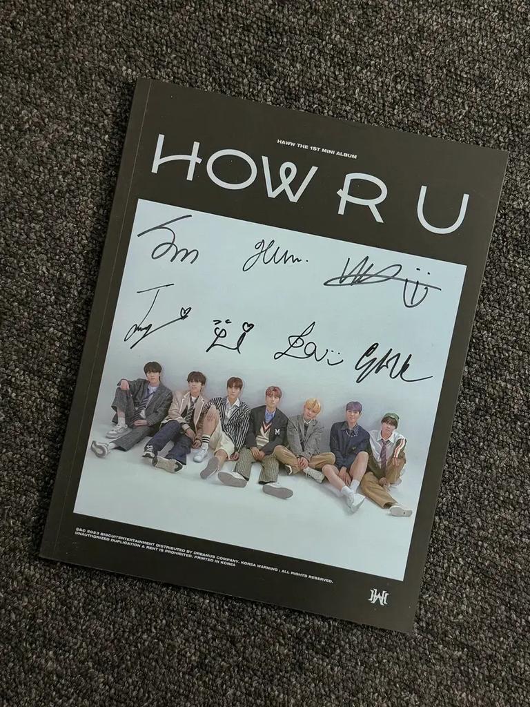 HAWW HOW RU Sign-in Album for Sale.