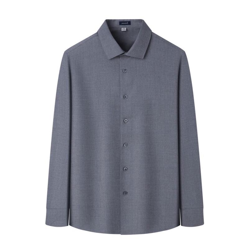 Zhuangji Men's Standard Fit Long-Sleeve Shirt JGD5C2C2722