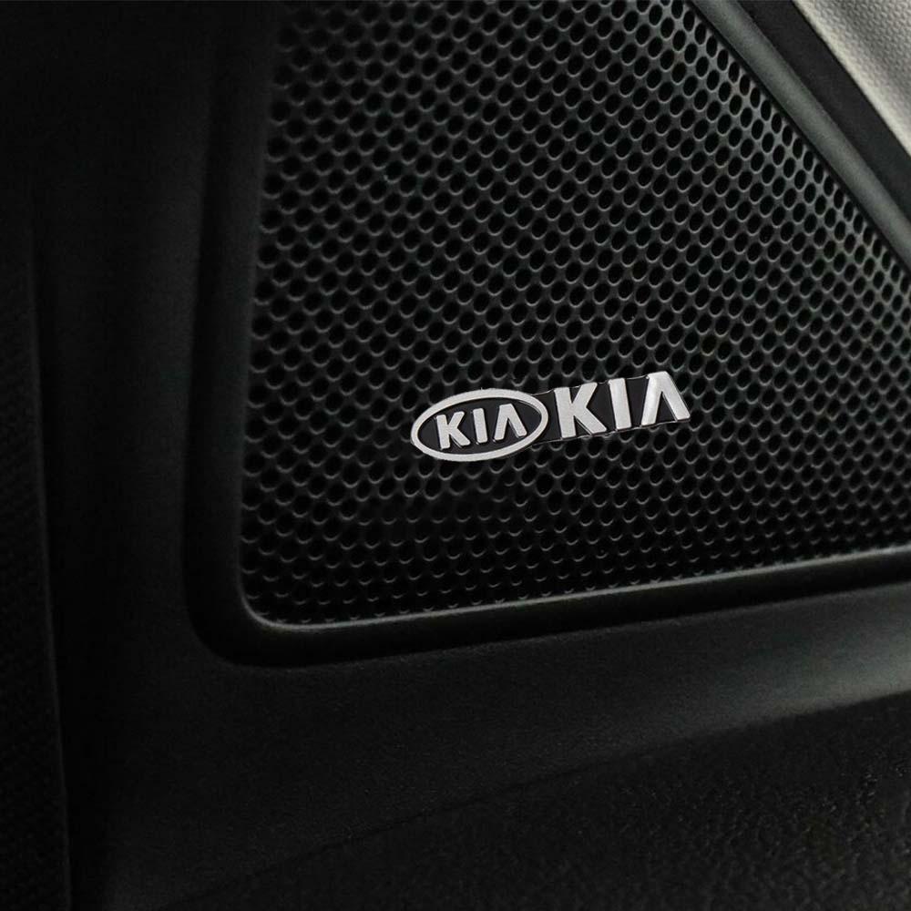 2026 Forró Autómatrica 2/4 db Autó Alumínium Embléma Audio Hangszóró Jelvény Matrica KIA Sportage Ceed Sorento Cerato Optima Picanto-hoz