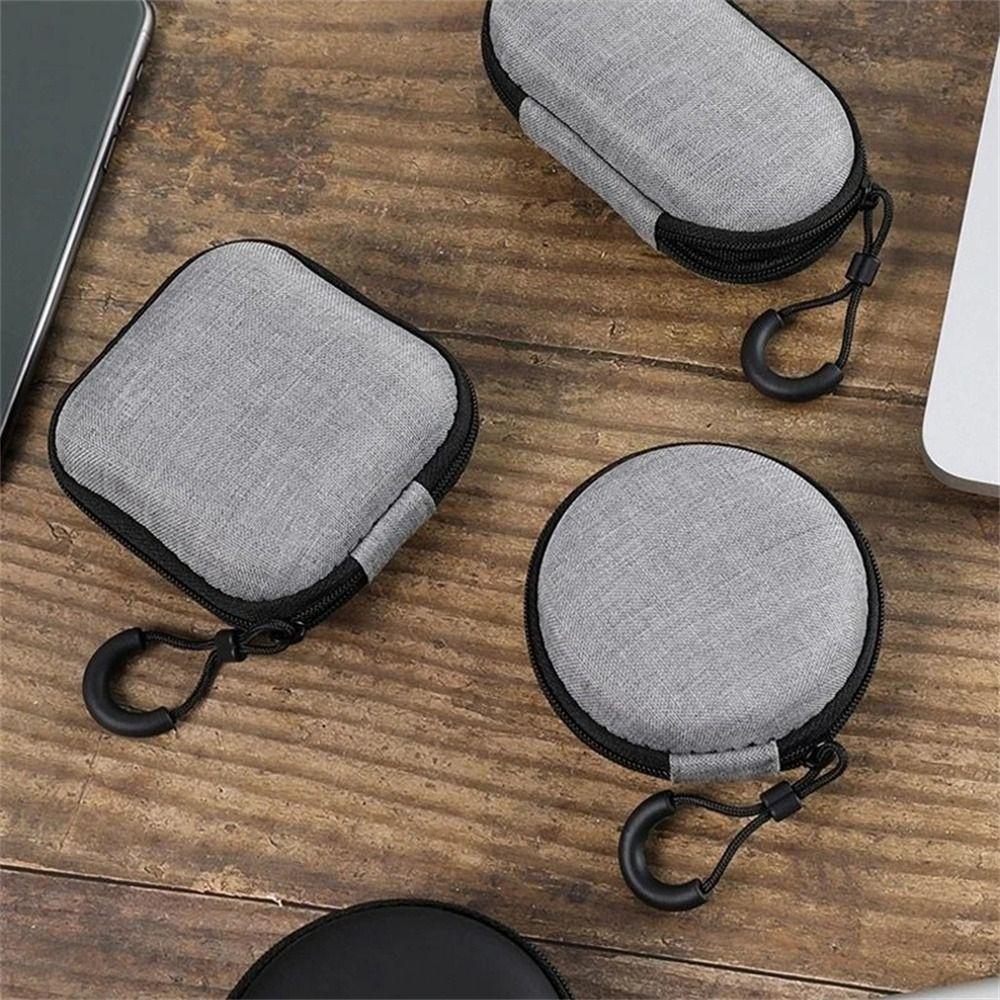 Mini Storage Charger Protection Bag EVA Zipper Bag Earphone Accessory Earphone Storage Bags