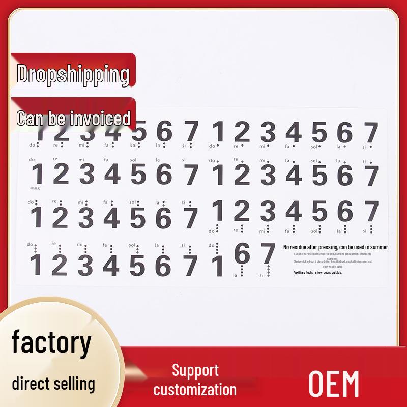 88-Key & 61-Key Piano Keyboard Stickers with Notation and Phonetic Symbols