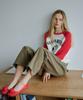 GREENBUTTER Slub Raglan Tee (Red)