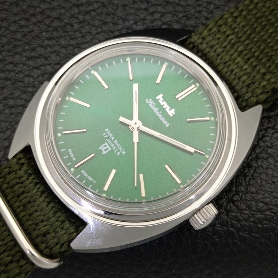 AUTHENTIC HMT WINDING GREEN DIAL WRIST WATCH FOR MENS A426477-2