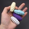 4Pcs Magnetic Decompression Toy Multi-Texture Sensory Stimulation Safe Silicone Material Portable Stress Relief Hand-Eye Coordination Toy