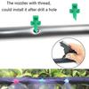50pcs 90/180/360° Angle Simple Refraction Sprinkler Nozzle Head Garden Greenhouse Flower Tree Irrigation Misting Nozzle