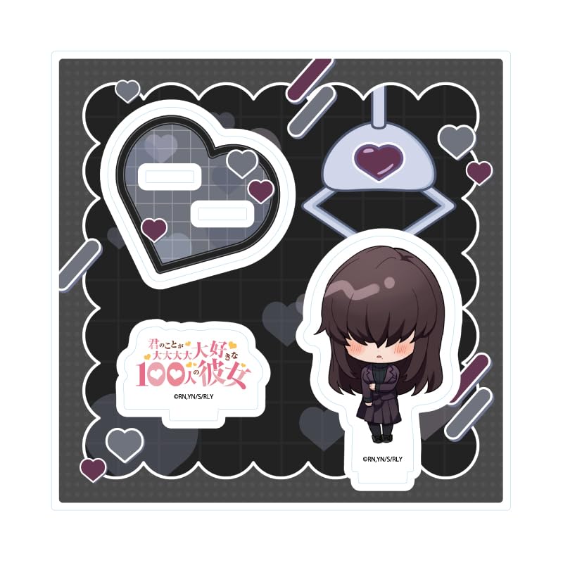 

100 Girlfriends Who Really Really Really Really Love You 12 Hanagure Ai [Mini Character Illustration] Acrylic Stand Plate