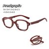 Unisex Folding Round Frame Reading Glasses Luxury Portable Diopter Prescription Eyewear Ultra Light Presbyopia Glasses To +4.0