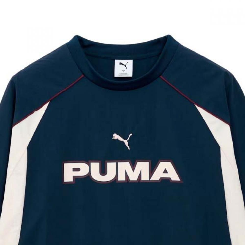 Puma Heritage Football Woven Long Sleeve Crew Colorblock 636281