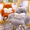 Breathable Cartoon Student Chair Cushion with Integrated Backrest