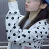 OCEANLOVE Y2k Kleidung Hoodies Damen Polka Dot Herbst Winter Sweatshirts Koreanische Mode Süß Vintage Sudaderas Mujer