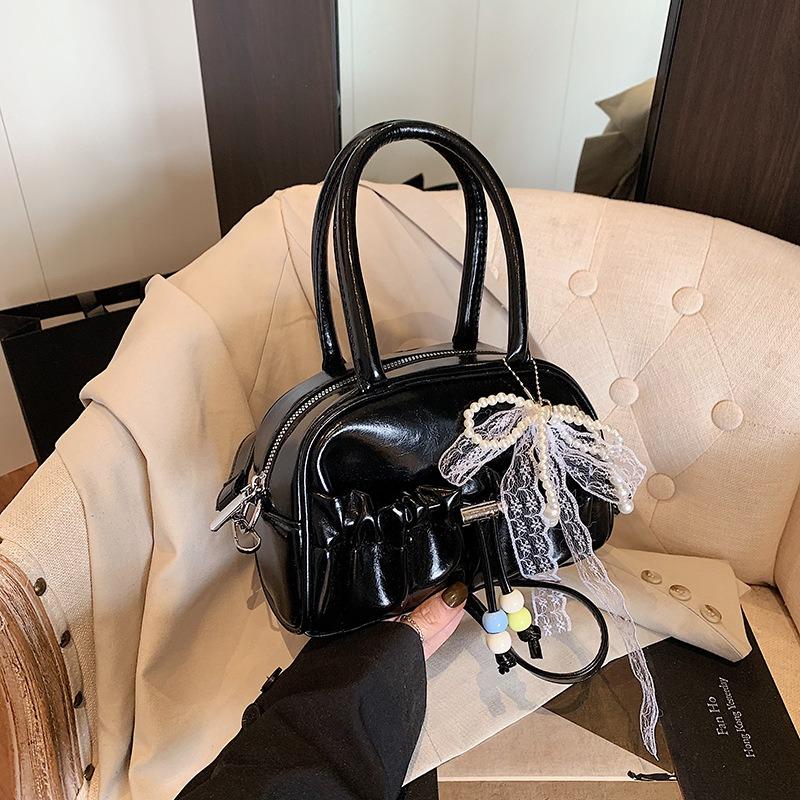 Summer new large-capacity niche design pleated underarm crossbody shoulder bag women's fashion casual handbag