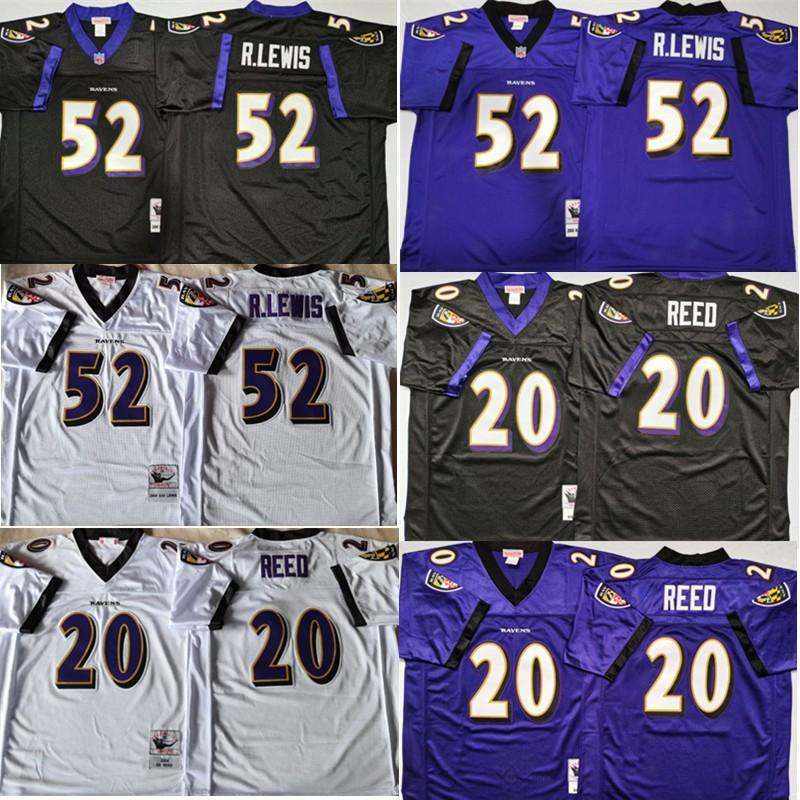 Baltimore Ravens Retro Football Jersey Mens 52 20 NFL Style Sports Fan Apparel Lightweight Performance Wear