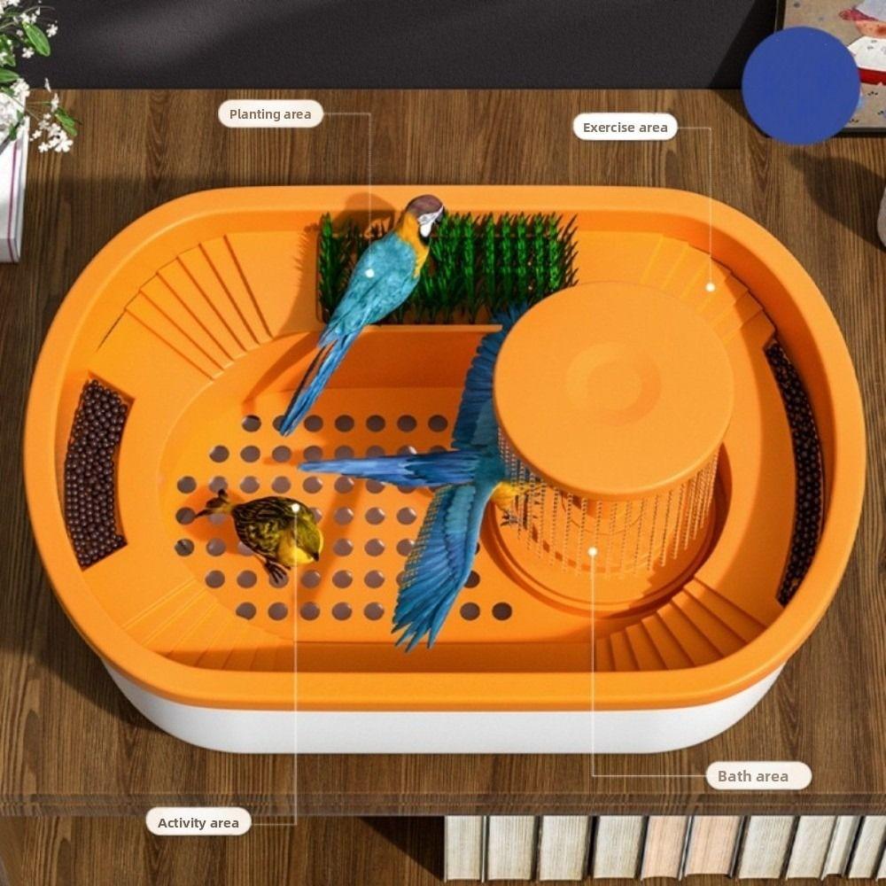 Electric Parrot Bathroom Large Bathtub Birdcage Box New Bird Bathroom Household