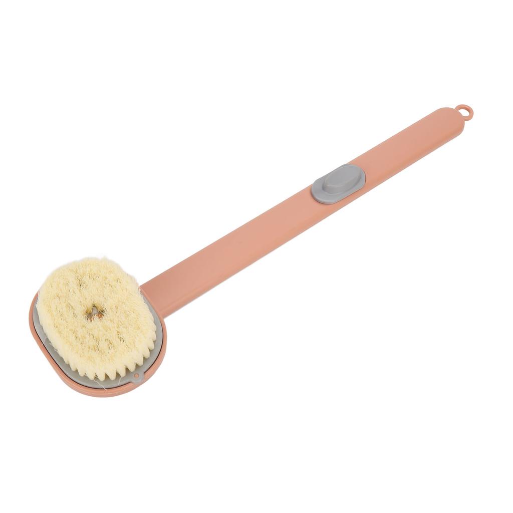 Bath Brush Long Handle Removable Brush Head Waterproof Comfortable Brush for Bathrom Pink