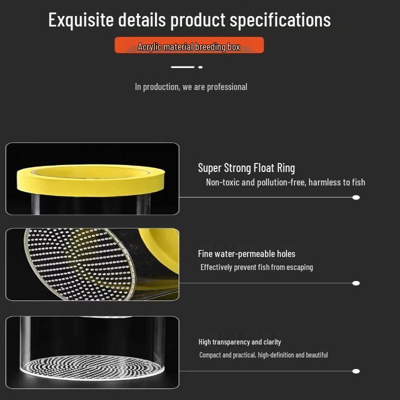 Caja de Cría para Acuario Suspendida - Aislamiento y Protección para Huevos y Alevines de Guppy