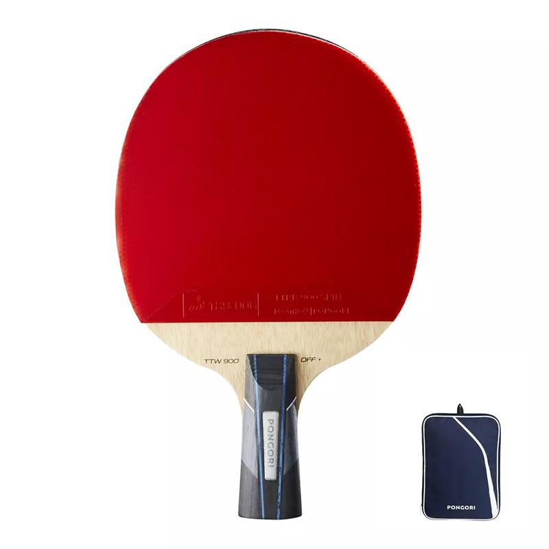 

DECATHLON Ping Pong Paddles Unisex Penhold Grip+Shuttlecock Racket Cover Badminton Racket Cover