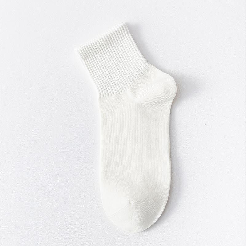 Socken Herren Herbst Unifarben Mittelhohe Socken Atmungsaktiv Schweiß Anti-Geruch Baumwolle Sport und Freizeit Nahtlos Herrensocken