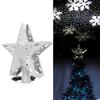 Christmas Tree Toppers LED Rotating Snowflake Projector Lights Christmas Tree Decoration