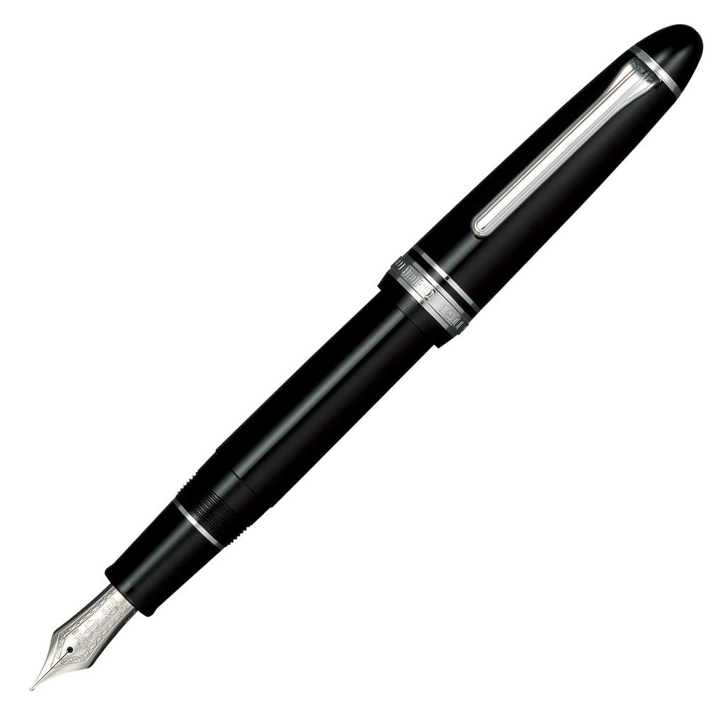 Sailor Profit 21 Fountain Pen, Silver, Black, Medium Nib, 11-2024-420