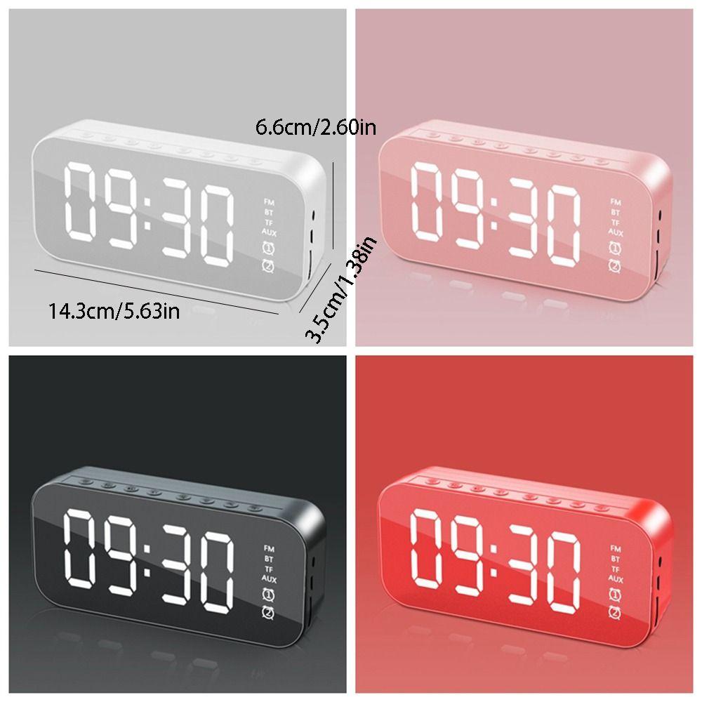 Portable Bluetooth Speaker Digital Display Digital Clock Wireless Charging Clock  Nightstand