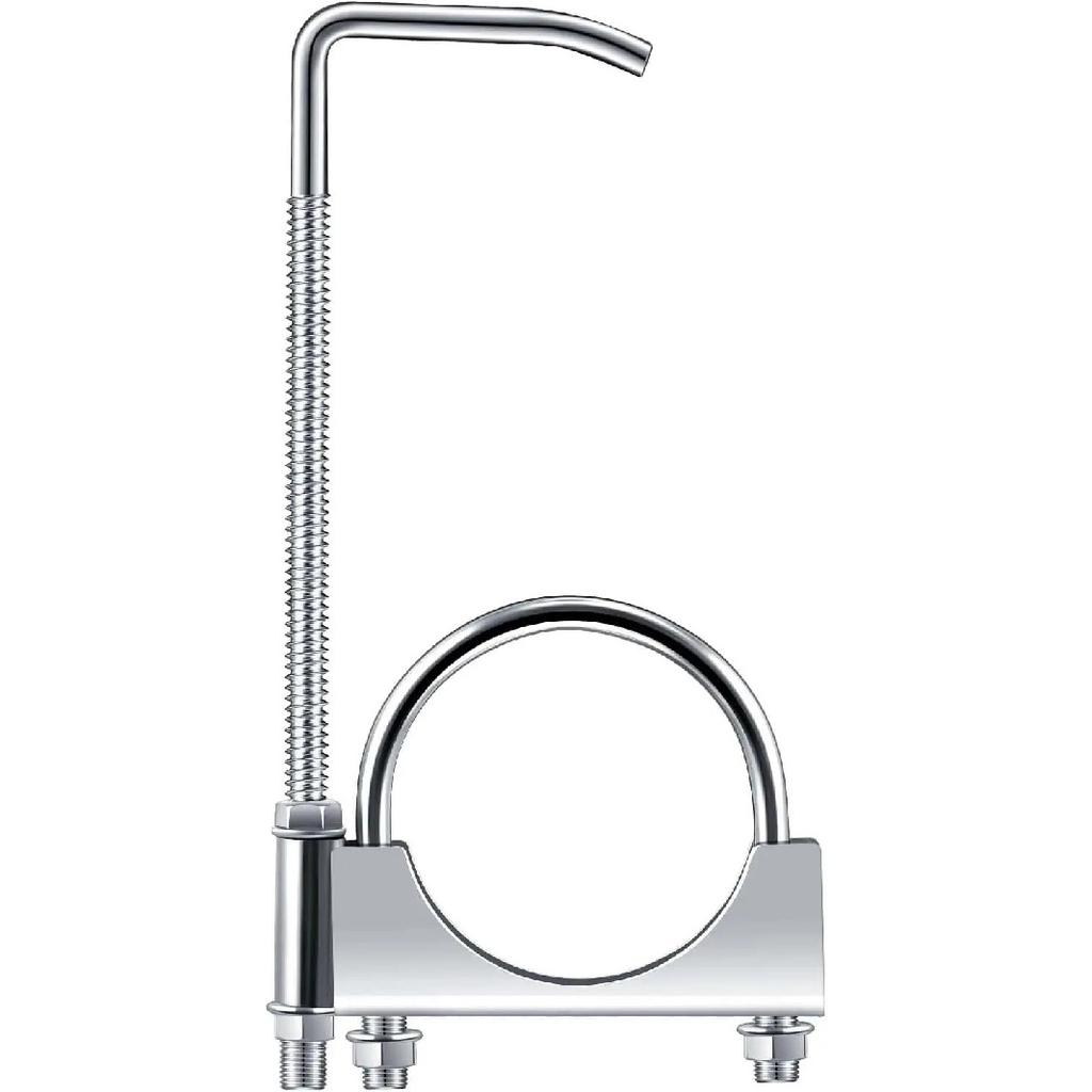 Automobile Exhaust Clamp Hook 2.5Inch/3Inch Exhaust Clamp with Hanger Exhaust Clamp Clamp with Hanger Rear Muffler Hanger