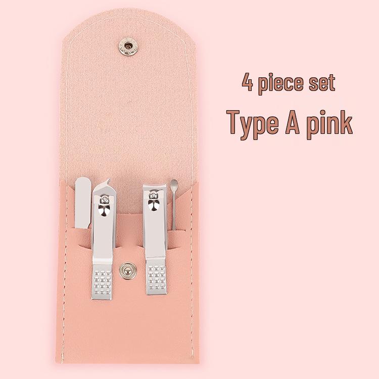 16-Piece Matcha Green Manicure Set: Nail Clippers, Scissors & Tools In Folding Bag