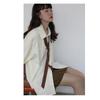 Elegant Long Sleeve Shirt Women Korean Solid Tie Chic Button Blouse Loose Harajuku All Match Office Ladies Simple Tops Summer