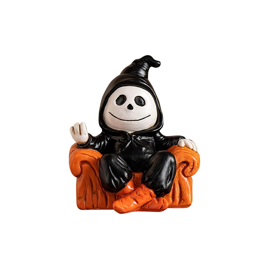 Halloween Spooky Ornaments Creative Resin Ornaments Sofa Cozy Crafts Horror Atmosphere Festival Decoration