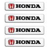 QLN2 1pc/4pcs 3D Aluminum Car Logo Emblem Auto Body Trunk Motorcycle Deccor Stickers For Honda CIVIC CRV HRV VTi Accord Vezel Pilot