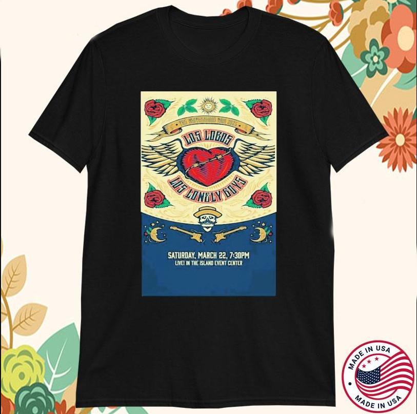 Los Lobos And Los Lonely Boys Mar 22 2026 Welch MN T-shirt size S-5XL S