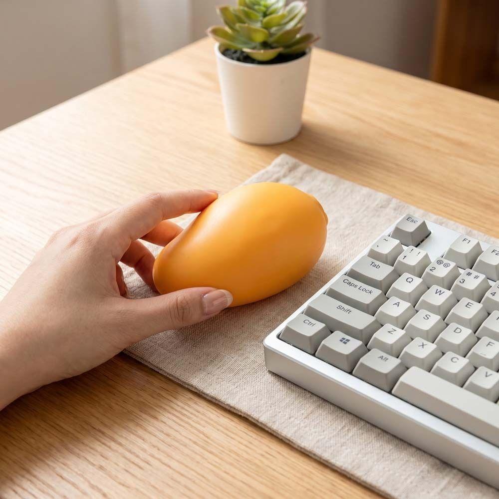 Schnell zurückfederndes Mango-Quetschmodell Superweiches Simulationsfrucht-Knet-Mango-Spielzeug Klassenzimmer