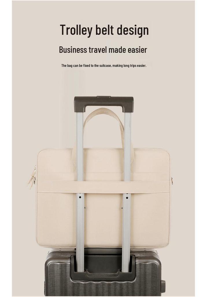 Multi-functional Splash-Proof Shockproof Briefcase: Women's & Men's Large Capacity Laptop & Business Crossbody Bag, Custom Logo Option