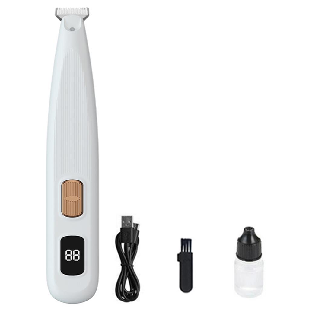 Dog Paw Trimmer With Led Light Pet Grooming Clippers For Small Areas Usb Powered Dog Cat Paw Groomer Stress-Free Pet Care