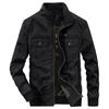 Spring Autumn Military Jacket Men Casual Solid Multi -Pocket Outwear