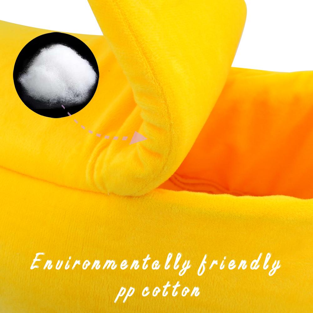 Banana Cat Bed House Cozy Cute Banana Puppy Cushion Kennel Warm Portable Pet Basket Supplies Mat Beds for Cats Kittens