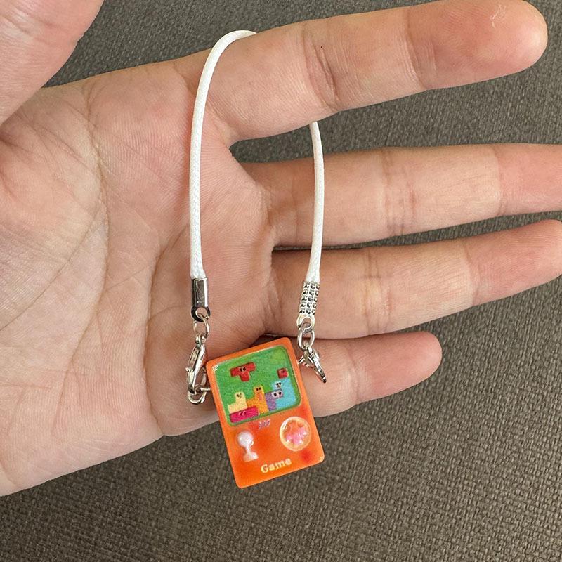 Dukkehus Tilbehør Små Dyr Miniatyr Mobiltelefon Modell Anheng Tegneserie Mini Mobiltelefon Modell Sjarm Utkledningsleke