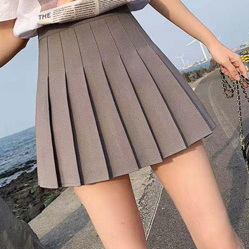 Female Spring Summer Korean Skirt Shorts Women High Waist Sexy Mini Skirt School Short Pleated Kawaii Japanese Skirt