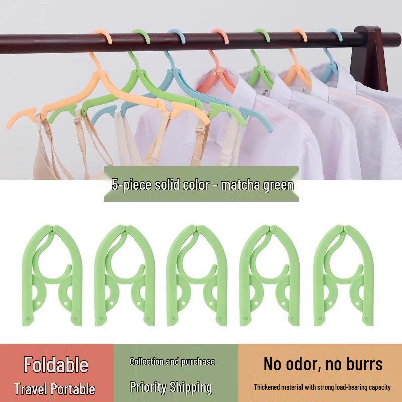 Portable Multifunctional Folding Clothes Hanger for Travel, Dorm, & Home – No Trace Drying Solution