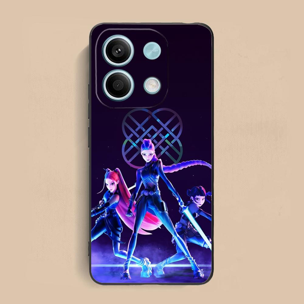 KPOP Hunter Girls Phone Case for Xiaomi Redmi Note 14 13 12 11 S Pro Plus 4G 5G Colour Printing Protective Luxury Pretty Cover