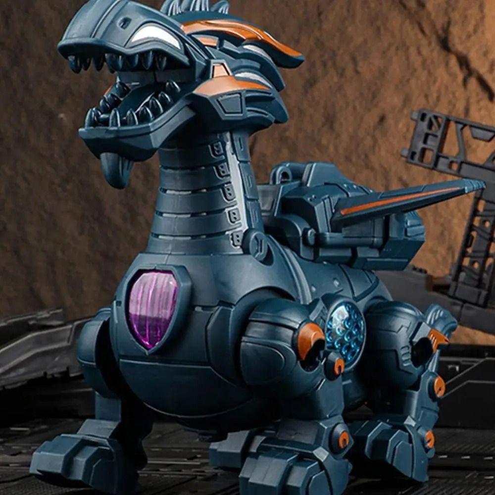 Electric Powered Mechanical Dinosaur Cool Light Children Entertainment Toy Boys Gifts