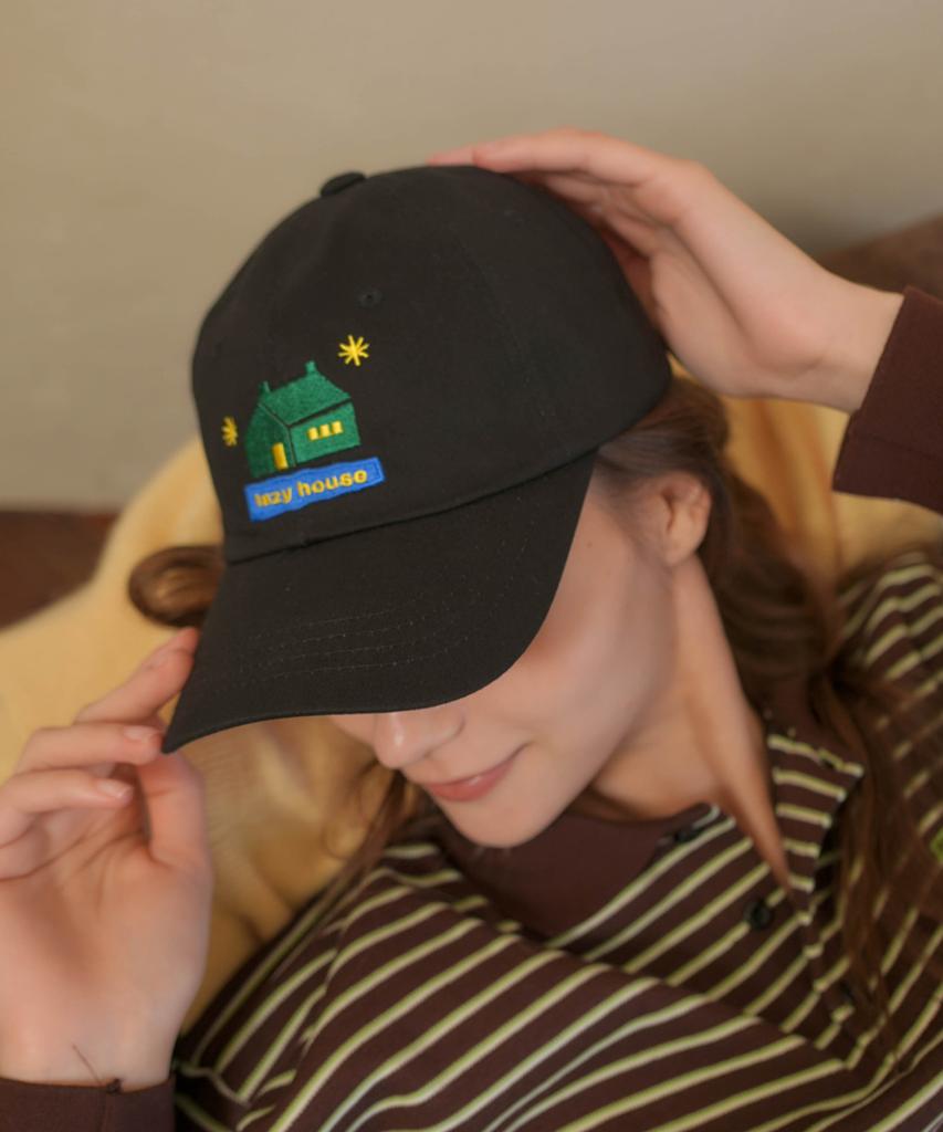 Lenibi Lazy House Ball Cap Black