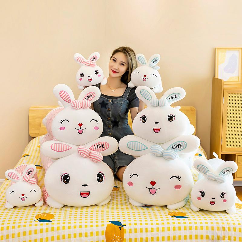 Papa Rabbit Plush Toy Sleeping Pillow Cute Children's Dolls On The Bed Birthday Girl