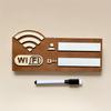 1PC WIFI Password Warm Reminder Sign Handwritten Logo Free Wifi Sign Wireless Network Reminder Sign