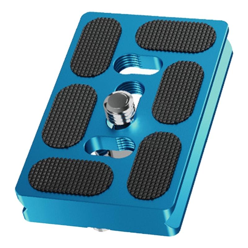 Precisions Machined Camera Quick Release Plate with Not Slip Rubber Aluminum Quick Release Plate Simple Installation