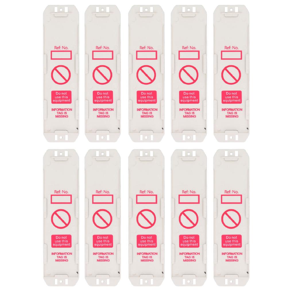 10 szt. Plastikowe uchwyty statusu rusztowania na zawieszki inspekcji bezpieczeństwa Nie używać Uchwyty Scafftag