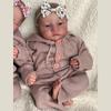 Brand New 49 cm Reborn Doll Twins Levi Closed Eyes and Open Eyes Optional Emulation Rebirth Doll Realistic Baby Doll Toys for Toddler New Year Gifts
