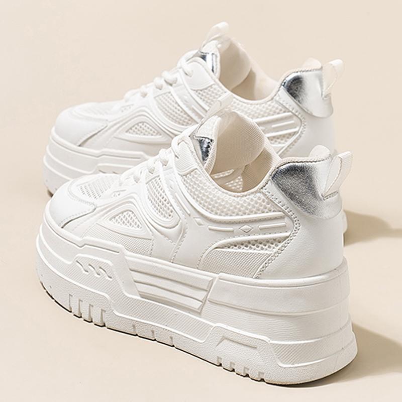Women's Sneakers White Platform Woman Sports Sneakers Female Vulcanized Shoes Sneakers Casual Ladies Trainers Internal Elevation