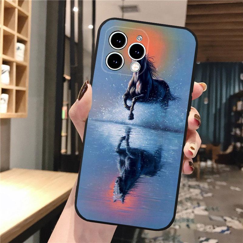 Horse Phone Case For iPhone Samsung Galaxy Redmi Xiaomi Oppo OnePlus Note S A 7 8 9 10 11 12 13 14 20 21 22 23 53 54 Pro Max Plus Ultra TPU Soft
