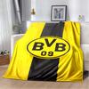 Borussia Dortmund BVB 09 Flannel Throw Blanket Soft Lightweight Sofa Bed Cover Football Fan Home Decor Gift