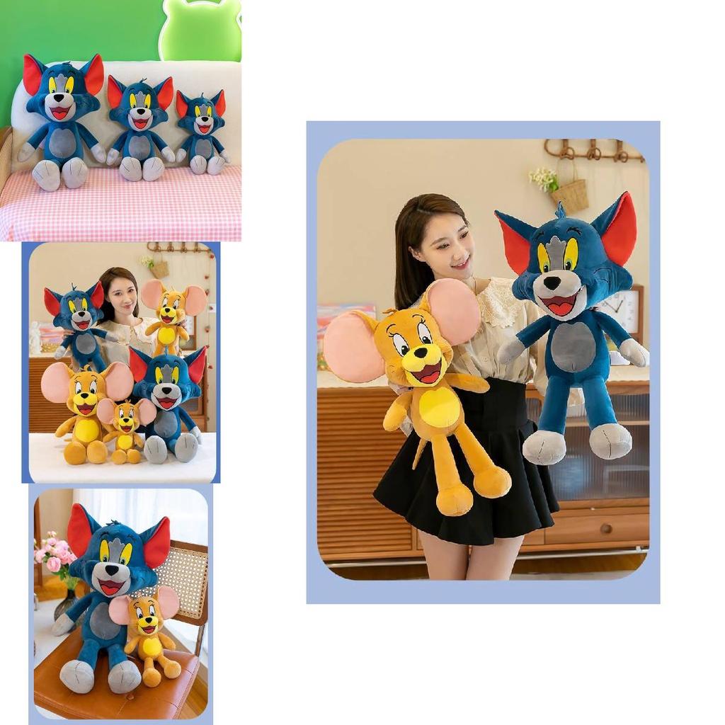 Tom And Jerry Plush Toy Pillow Stuffed Doll Kids Valentine's Day Gift Cartoon